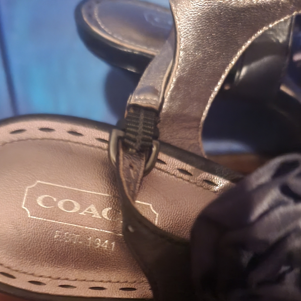 Coach black heels